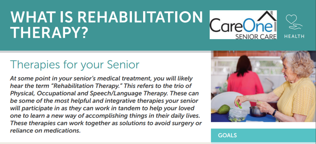 WHAT IS REHABILITATION THERAPY? - Southeast Michigan Home Care Blog Posts | CareOne Senior Care - 2020-05-04_1754