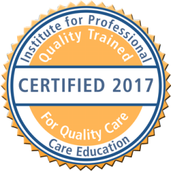 Institute for Professional Care Education Certification Badge Logo